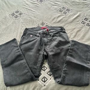 Guess Charcoal Denim Jeans - Slim Straight 36x30